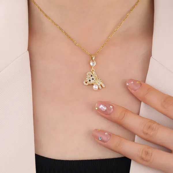 Gold_Ball_Bear_Pendants_For_Women